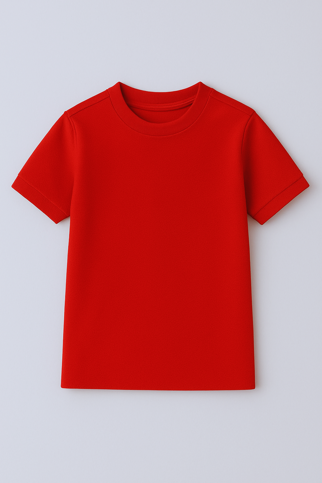 PLAIN RED ROUND NECK T-SHIRT