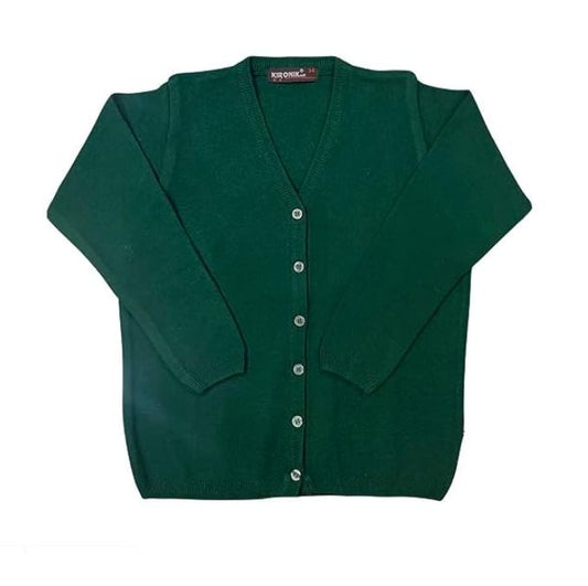 BOTTLE GREEN GIRLS SWEATER
