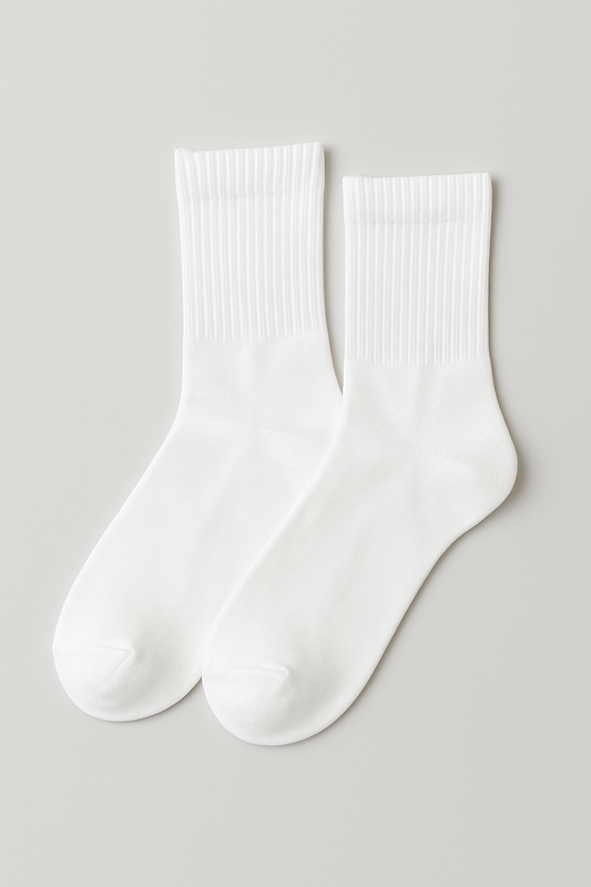 WHITE REGULAR SOCKS