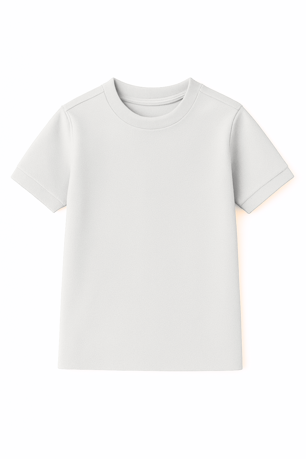 PLAIN WHITE ROUND NECK T-SHIRT